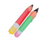 TOBBOMEY 2pcs Inflatable Pencil for Jumbo PVC School Supplies Party Favors Classroom Decoration Photo Props Green and Red