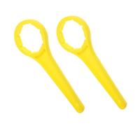 TOBBOMEY 2pcs Labor-Saving Lid Cap Wrench for Buckets Plastic Bucket Lid Opener Tool Versatile and Wear-Resistant Cap Wrench for Food and Chemical Industry