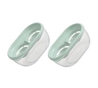 TOBBOMEY 2pcs Light Green Egg White Separator with Container PP Filter Strainer for Raw Eggs Kitchen Gadget for Cooking and Baking Smooth Inner Yolk Divider