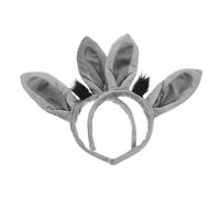 TOBBOMEY 2pcs Little Donkey Headband for Women Halloween Ears Headband Pin The Tail The Donkey Party Headdress Adorable Animal Hair Band for Cosplay