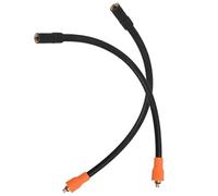 TOBBOMEY 2pcs M6 Threaded Air Pump Hose 30cm Tire Inflator Extension Tube Sleeve, Compatible Air Compressors and Pump Accessories for Car and Motorcycle Tire Inflation