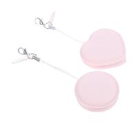 TOBBOMEY 2pcs Microfiber Screen Cleaners Portable Lens Wipes for Glasses Phones Mirrors Cute Heart Designs for Daily Use