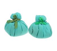 TOBBOMEY 2pcs Moxa Pouch Heat Warming Bags for Hot Compress Relief Soft Comfortable Moxa Compress Balls for Massage Moxibustion Therapy Portable Herbal Heat Packs for Face and Body
