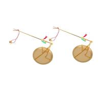 TOBBOMEY 2Pcs Multi-function Portable Copper Medicine Scale Lightweight Precision Gram Scales for Tea Leaves Dried Fruit Weighing and Kitchen Use