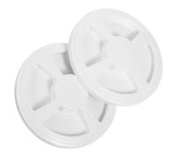 TOBBOMEY 2pcs No Lock Tissue Box Knob for Large Paper Dispenser Ergonomic Plastic Toilet Paper Dispenser Button Knobs Easy Installation Replacement for Bathroom Kitchen Hand Towel Holders