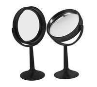 TOBBOMEY 2pcs Optical Glass Lens Kit with Base for Physics Experiments Convex and Concave Lenses Focal Educational Science Lab Equipment for Optics Teaching and Scientific Observations