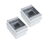 TOBBOMEY 2pcs Outdoor Way Electrical Distribution Box Transparent Window Protective Circuit Breaker Enclosure for Ev Charging Stations and Power Control