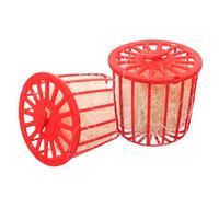 TOBBOMEY 2pcs Parakeet Nesting Tool Safe and Comfortable Bird Hatching Nest with Jute Material for Pigeons Doves and Finches Promotes Natural Nesting Behavior