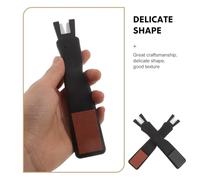 TOBBOMEY 2pcs Portable Ice Skate Edge Sharpener V-shaped Double-sided Honing Stone for Figure and Hockey Skates Compact Outdoor Blade Sharpening Tool