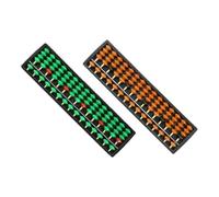 TOBBOMEY 2pcs Portable Traditional Chinese Abacus for Educational Counting School Supply Beads for Arithmetic Training and Math Practice