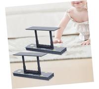 TOBBOMEY 2pcs Railway Platform Model Train Station Pretend Platform for Scene Building and Imaginative Play Educational DIY Kit