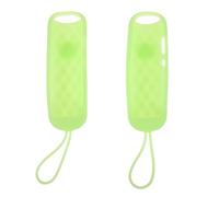 TOBBOMEY 2pcs Remote Case Cover, Compatible with TCL/TV |Sharp TV, Voice Remote Silicone Sleeve Case Glow in The Dark Green