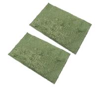 TOBBOMEY 2pcs Reptile Habitat Mat Moss Simulation Carpet Liner for Tortoise Lizard Snake Turtle Terrarium Natural Moisture-retaining Substrate for Comfortable Reptile Environment