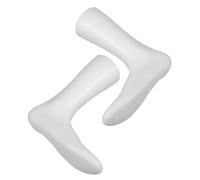 TOBBOMEY 2pcs Reusable Female Foot Mannequin Plastic Shoe Filler Display Model for Women Socks Boots Anklets Jewelry Presentation Footwear Holder