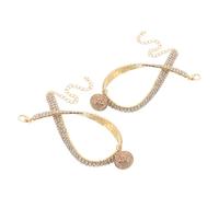 TOBBOMEY 2pcs Rhinestone Cat Collar with Bell Comfortable Elastic Pet Necklace for Daily Wear Stylish Sparkling Design for Cats and Dogs Easy Tracking and Durable Construction