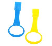 TOBBOMEY 2pcs Ring Playpen Pull up Rings Ergonomic Walking Practice Travel Accessory for Indoor Playpen Activities Standing Assistance Toy