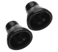 TOBBOMEY 2pcs Rubber Golf Ball Pick Up Tool for Putter Grip Black Suction Cup Retriever Lightweight Handy Picker for Ball Retrieval Without Bending Down