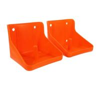 TOBBOMEY 2Pcs Salt Lick Holder Rack for Sheep and Livestock Salt Block Feeder with Smooth Surface Easy to Clean and Break-resistant for Cattle Horses and Sheep
