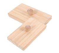 TOBBOMEY 2pcs Sand Blocks Percussion Instruments for Early Childhood Education Smooth Edges Finger Castanets Easy to Learn Music Instruments