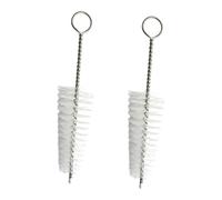 TOBBOMEY 2pcs Saxophone Cleaning Brushes Nylon and Stainless Steel Multipurpose Cleaning Tools Practical Simple Design Long Enough to Reach inside Instrument Tube Convenient to Use