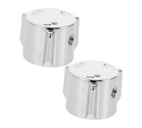 TOBBOMEY 2pcs Shower Knob Replacement Kit Faucet Handles with Mixing Valve Conversion Wheel for Hot Cold Water Control Bathroom Accessories