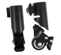 TOBBOMEY 2pcs Silent Swivel Caster Wheels for Speaker Stands Tube Replacement Mobile Furniture Wheels with Mute Bearings for Studio Monitors and Event Mobility