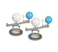 TOBBOMEY 2pcs Solar System Model Kit Educational Planetarium Tool for Boys and Girls Fun Science Model of Sun Earth Moon Engaging Astronomy Learning