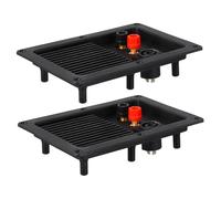 TOBBOMEY 2PCS Speaker Terminal Connector Binding Post Loudspeaker Cup with Multiple Wiring Ports for Secure Signal Transfer Surface Mount Installation