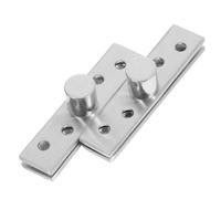 TOBBOMEY 2pcs Stainless Steel Invisible Pivot Hinges Rotation Heavy Duty Hidden Door Hardware for Bookshelf Cabinet Compact Spaces with Secure Alignment and Smooth Operation
