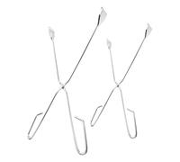 TOBBOMEY 2pcs Stainless Steel Trash Grabber Tools 45cm & 55cm Long Reach Heavy Duty Garbage Pickers for Seniors and Elderly with Non-Slip Grip for Outdoor Litter Collection