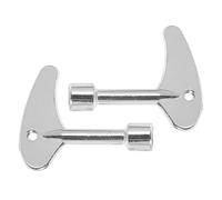 TOBBOMEY 2pcs Triangle Lock Keys Zinc Alloy Gas Meter Box Key Electric Utility Water Radiator for Meter Reading and Security