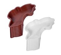 TOBBOMEY 2PCS Turtle Bath Tub with Ramp and Sunning Platform for Semiaquatic Turtles Stable Reptile Water Dish and Feeding Station Gentle Incline Ladder for Terrarium Habitat Accessories