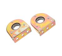 TOBBOMEY 2pcs Ventilation Pulley Bearing Housing Iron Base for Greenhouse Fan Roller System Parts Weather-resistant Smooth Operation Efficient Assembly