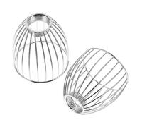 TOBBOMEY 2pcs Vintage Industrial Iron Lampshade Cage Mini Birdcage Pendant Light Shade for Bulb Space Saving Compact Design with Artistic Iron Craftsmanship for Bedroom Dining Room Ceiling