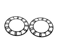 TOBBOMEY 2pcs Wall Sticker Digital Clock Wall Clocks Number Stickers Label Acrylic Black