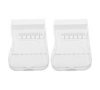 TOBBOMEY 2pcs Water Flosser Tips Storage Case - Flosser Heads Nozzle Organizer Box Compatible with Waterpik for Family Oral Care - Dental Irrigator Tips Case
