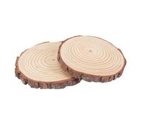 TOBBOMEY 2Pcs Wood Garden Paver Stepping Stones Outdoor Walkway Decorative Slices for DIY Pathway Garden Decor