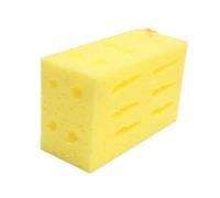 TOBBOMEY 2Pcs Yellow Honeycomb Car Wash Sponge High-Density Anti-Abrasion Cleaning Sponge for Tires Wheels Multi-Surface Use in Home Kitchen Bathroom Easy-Grip Design