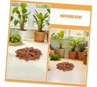 TOBBOMEY 300pcs Scale Red Tiny Bricks for Landscaping Lightweight Realistic Fake Small Bricks for Garden Diorama Accessories