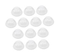 TOBBOMEY 30pcs Clear Plastic Snow Globe Domes Hemisphere Design Sturdy Transparent PVC Craft Cloches for Christmas Village Decorations Holiday Craft Accessories