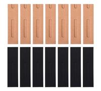 TOBBOMEY 30pcs Kraft Paper Pen Pouch and Single Pen Storage Bag Set Black Windowed Foldable Design, Lightweight Paper Pencil Sleeve for School, Office, and Travel Random Style