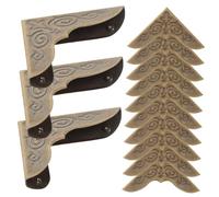 TOBBOMEY 30Pcs Metal Book Corners Scrapbook Protectors Decorative Corner Guards for Albums Menus Folders DIY Crafts Anti-Scratch Vintage Style Edge Covers for Notebooks and Jewelry Boxes