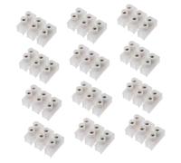 TOBBOMEY 30pcs Position Screw Quick Connect Terminal Block Strip High Temperature Resistant Zinc Alloy Dual Wire Capacity Easy Installation with Strip Electrical Connector for Circuit