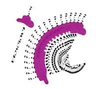 TOBBOMEY 36pcs Paper Drinking Straws Cowboy Hat Design Party Straws for Cold Beverages for Western Theme Celebrations Milk Tea Shops Indoor Outdoor Use