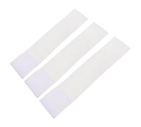 TOBBOMEY 3Pcs Blank Captain Armband for Football Rugby Basketball Ice Hockey DIY White Sports Player Bands with Flexibility and Lightweight Design for Team Use