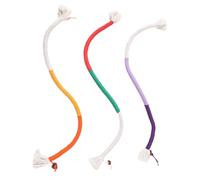 TOBBOMEY 3pcs Catnip Ball Toy Chewing Rope for Cats Soft Hanging Cat Toys Cotton Rope Interactive Chewing Plaything for Kitten