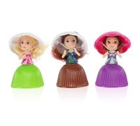 TOBBOMEY 3Pcs Cupcake Doll Set for - Mini Surprise Dolls with Mixed Styles and Colors - Pretend Play Birthday Gift for Random Color