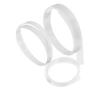 TOBBOMEY 3pcs Heat Shrink Tubing Glasses Temple Sleeves Plastic Eyeglass Frame Covers Secure Fit Comfortable Replacement for Spectacles with Large Medium Small