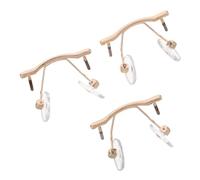 TOBBOMEY 3pcs Metal Nose Bridge Pads for Rimless Glasses Frameless Spectacle Support Holder with Non-Slip Stability Lightweight Comfortable Replacement for Eyewear Repair and Maintenance