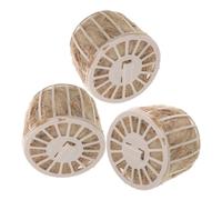 TOBBOMEY 3pcs Natural Jute Bird Nesting Material Kit Mixed Straw Bedding for Small Birds and Garden Nest Building, Suitable for Canaries, Finches, Hamsters, and Parakeet Accessories